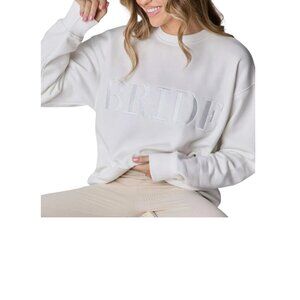 Six Stories- Bride Statement Sweatshirt - White